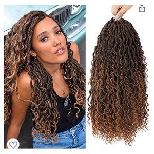 18 Inch Synthetic Braids With Curly Hair 6 packs